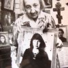 А.Цветаева с портретом Марины (из встречи в Челябинске, 2013) 