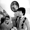 Анастасия Цветаева в музее А.С. Грина 27 сентября 1985 г. в день своего рождения, с экскурсоводом (из экспонатов музея)